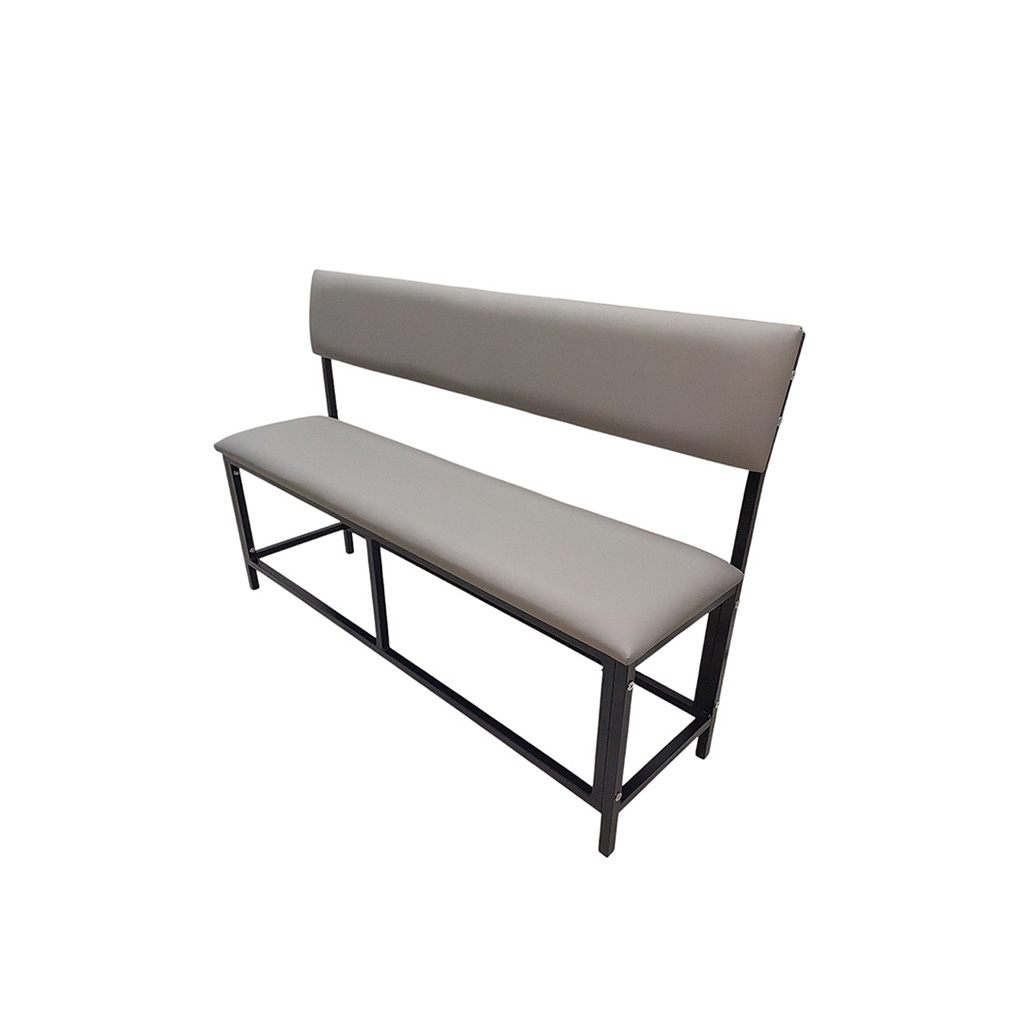 М’яка лавка зі спинкою РОЗКОМ, розмір 1200 × 350 × 770 мм